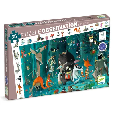 Boîte du jeu Djeco, L’Orchestre (puzzle d’observation)