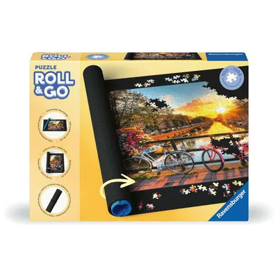 Boîte du jeu Ravensburger, tapis de puzzle à rouler